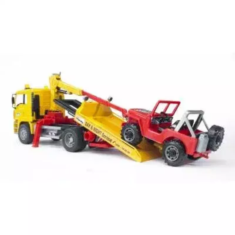 Breakdown truck BRUDER MAN TGA with cross country vehicle