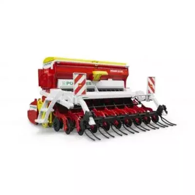 Toy accessory BRUDER Pöttinger Vitasem 302ADD scale model part, plastic, red/white/yellow