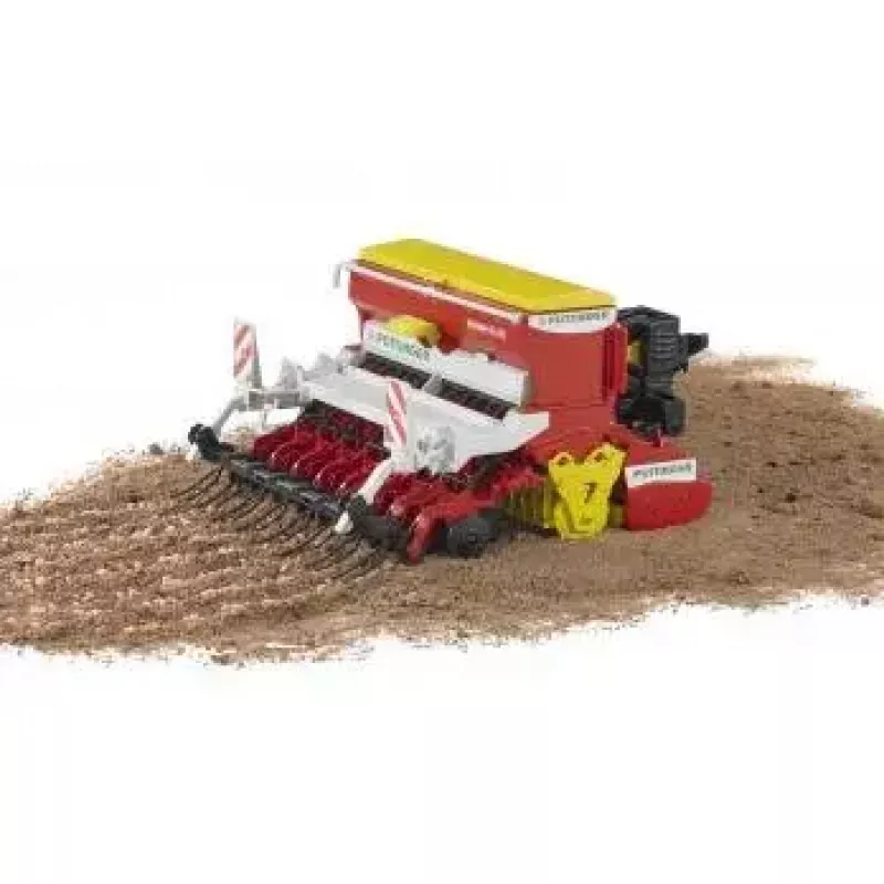 Toy accessory BRUDER Pöttinger Vitasem 302ADD scale model part, plastic, red/white/yellow