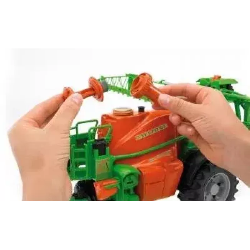 Accessory for BRUDER Amazone UX 5200 scale model — plastic green and orange part