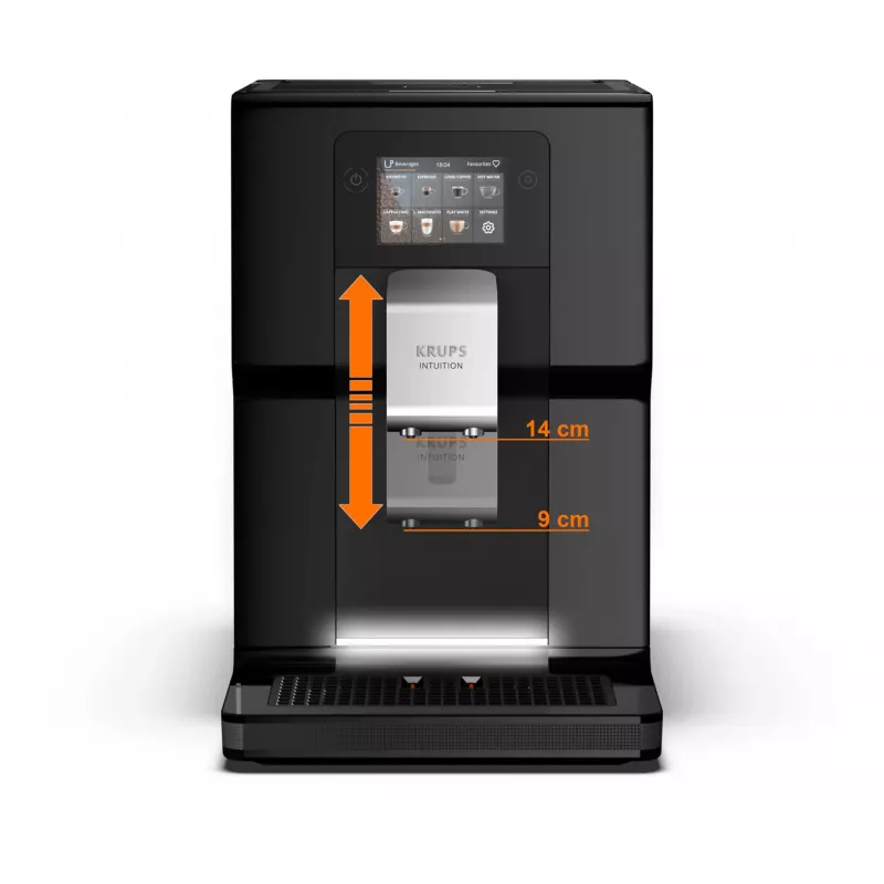 Krups Intuition Preference EA8738 Fully Automatic Coffee Machine, 3 L, Black