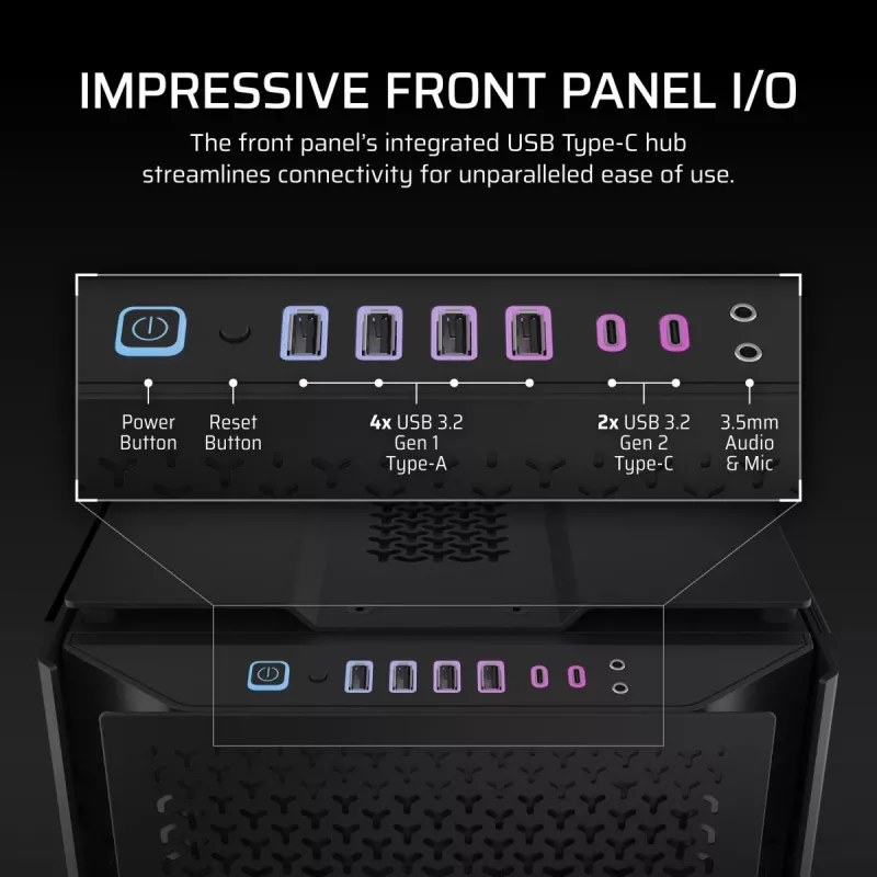 CORSAIR Pc Case - 9000d RGB Airflow Super Full-tower