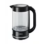 Electric kettle Bosch TWK70B03 1.7 L, 2400 W, Glass housing, Black/Transparent