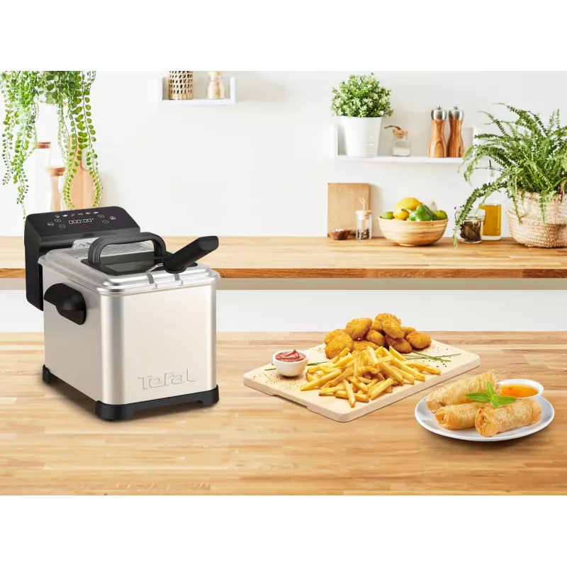 Tefal Family Pro FR507D Single 4 L Stand-alone 2400 W Deep fryer Stainless steel