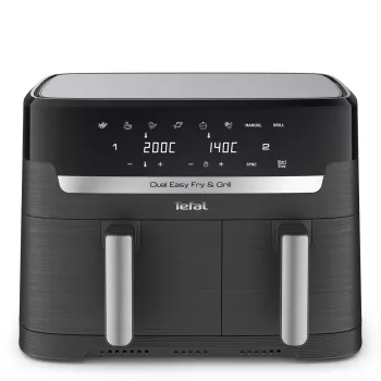 Tefal Dual Easy Fry & Grill EY905B Double 8.3 L Stand-alone 2700 W Hot air fryer Grey