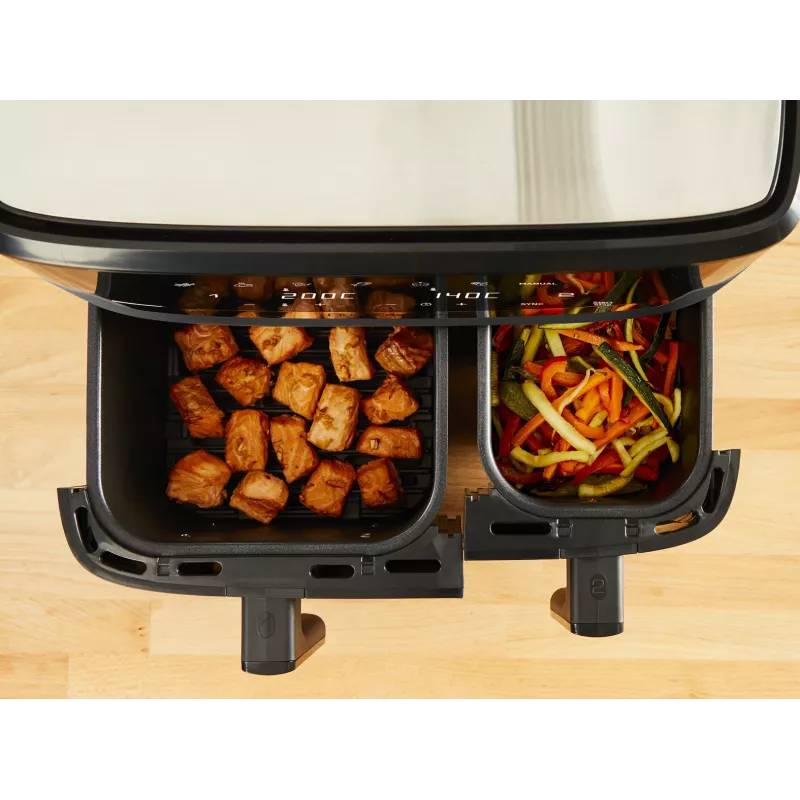 Tefal Dual Easy Fry & Grill EY905B Double 8.3 L Stand-alone 2700 W Hot air fryer Grey