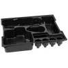Storage box divider set Bosch 1 600 A00 2UJ, polystyrene, black, 406×331×77 mm