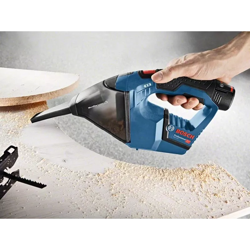 Bosch GAS 12V Professional handheld vacuum Black, Blue, Red Bagless
