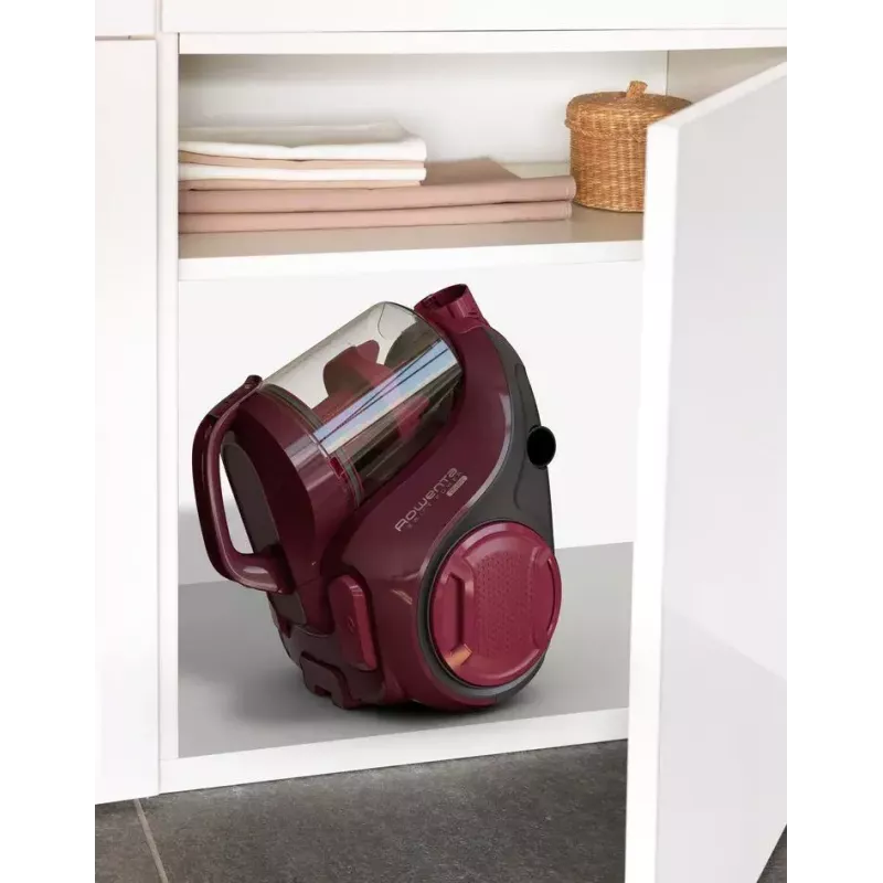 Cylinder vacuum ROWENTA Swift Power RO2933 — 750 W, bagless, burgundy/black, 4.87 kg