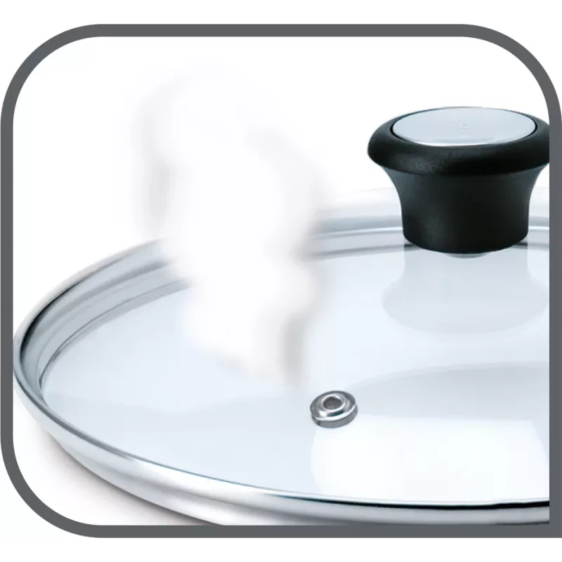 Pfannendeckel Jamie Oliver, Ø 32cm transparent/edelstahl