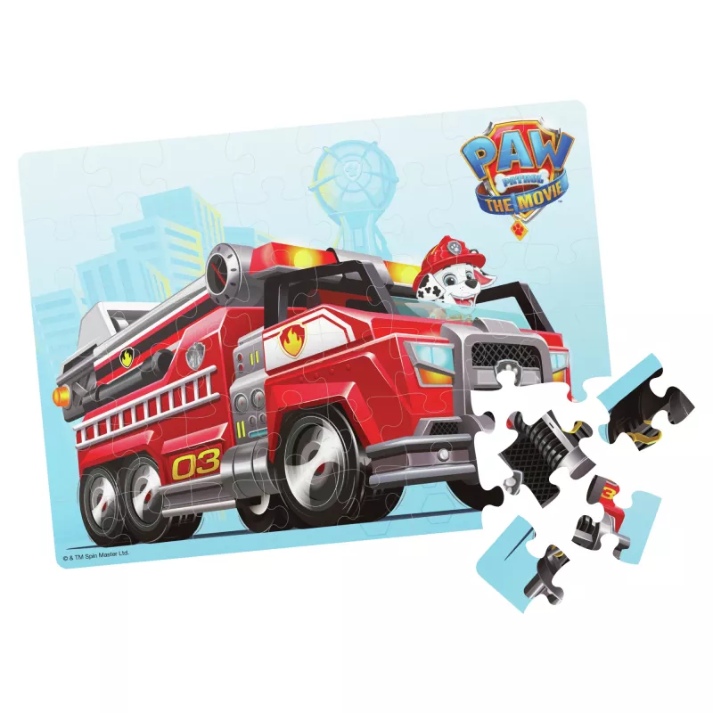 Games PAW Patrol The Movie, 48 Piece Jigsaw Puzzle for Kids Ages 4 and up, Chase