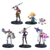 League of Legends , Dual Cities Pack w/ Exclusive Jinx, Heimerdinger, Vi, Caitlyn, and Ekko, 4-Inch Collectible Figures, Accessories, Ages 12 and Up