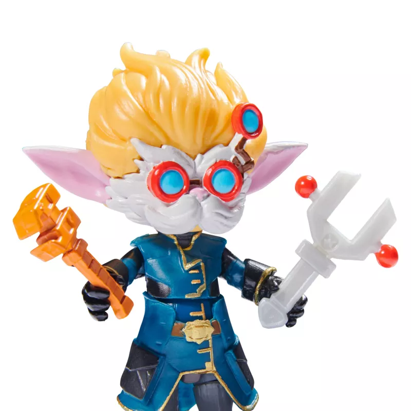 League of Legends , Dual Cities Pack w/ Exclusive Jinx, Heimerdinger, Vi, Caitlyn, and Ekko, 4-Inch Collectible Figures, Accessories, Ages 12 and Up
