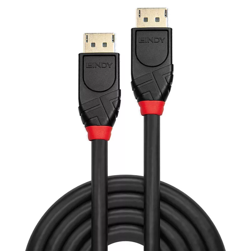 Lindy 15m Active DisplayPort 1.2 Cable, 15 m, DisplayPort, DisplayPort, Male, Male, 3840 x 2160 pixels