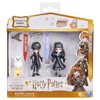 Wizarding World , Magical Minis Harry Potter and Cho Chang Friendship Set with Creature, Kids Toys for Ages 5 and up