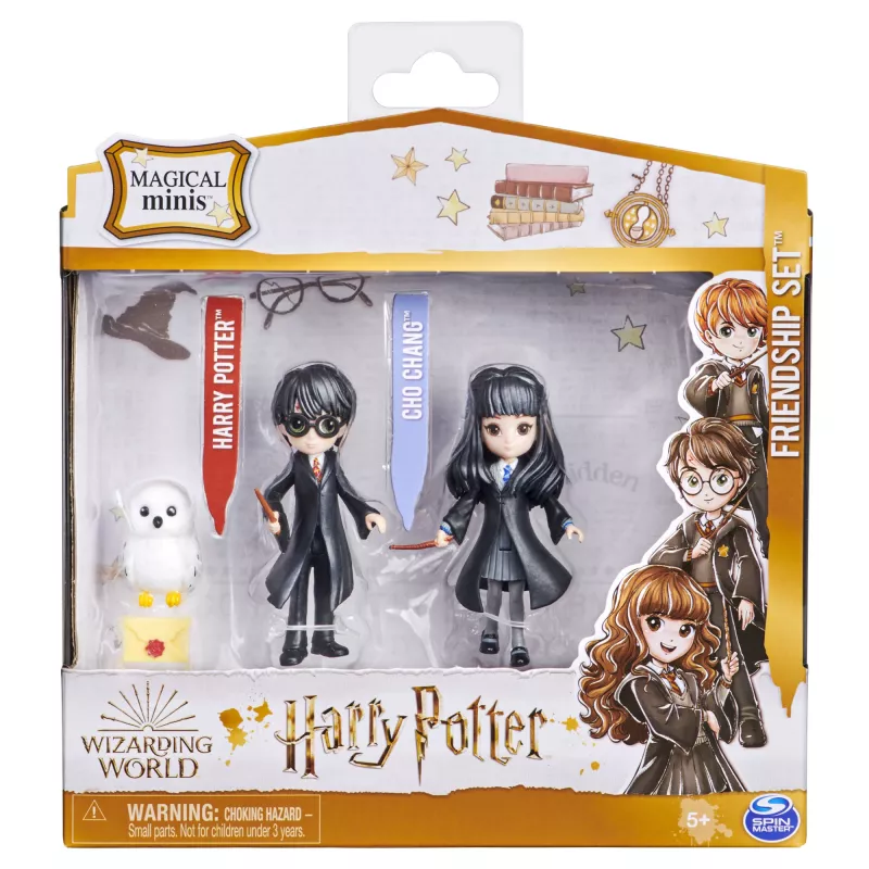 Wizarding World , Magical Minis Harry Potter and Cho Chang Friendship Set with Creature, Kids Toys for Ages 5 and up