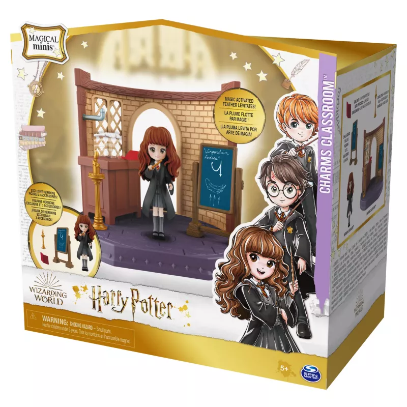 Wizarding World Harry Potter, Magical Minis Charms Classroom with Exclusive Hermione Granger Figure and Accessories, Kids Toys for Ages 5 and up