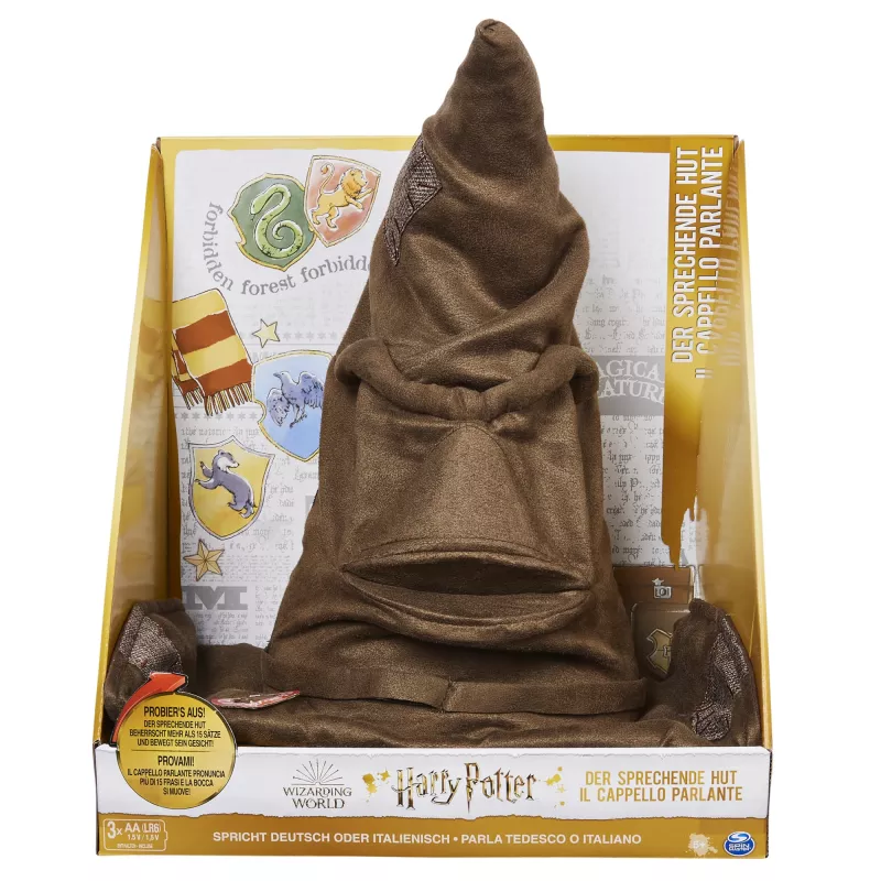 Wizarding World Harry Potter, Talking Sorting Hat with 15 Phrases for Pretend Play, Kids Toys for Ages 5 and up