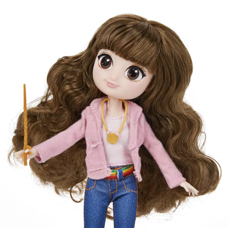 Wizarding World Harry Potter, 8-inch Brilliant Hermione Granger Doll Gift Set with 5 Accessories and 2 Outfits, Kids Toys for Ages 6 and up
