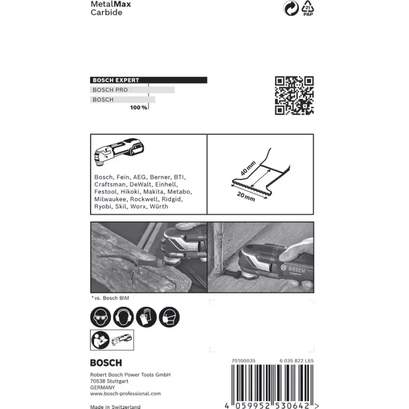Bosch 2 608 900 012 multifunction tool attachment Plunge cut blade