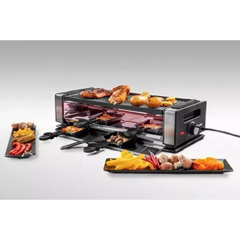 Unold 48730 raclette grill 8 person(s) 1200 W Black, Stainless steel