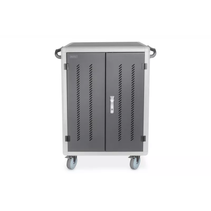 DIGITUS Charging trolley 15.6in USB-C 30 charge bases PDU fan 1260 x 824 x 650mm