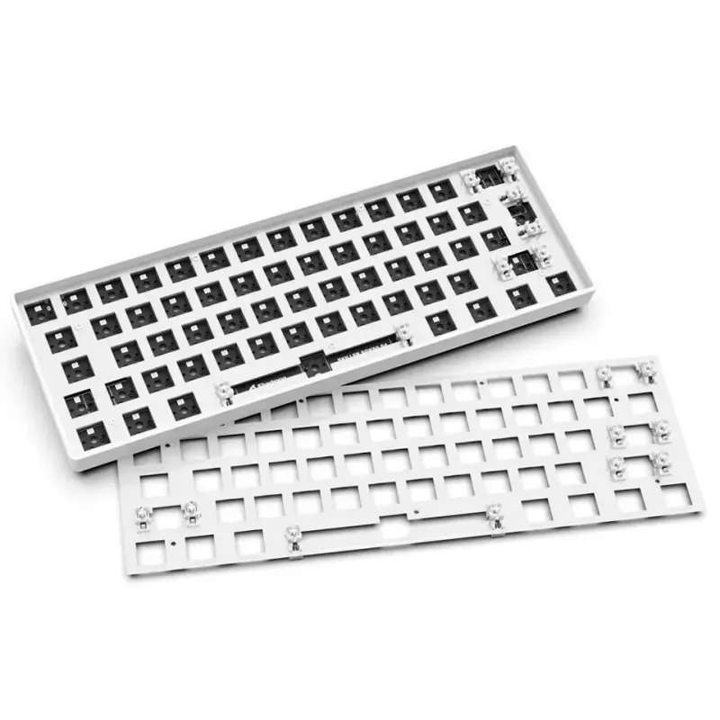 Compact 60% wired keyboard Sharkoon SKILLER SGK50 S4 — QWERTY German layout, RGB backlight, USB, 1.5 m cable, white