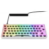 Compact 60% wired keyboard Sharkoon SKILLER SGK50 S4 — QWERTY German layout, RGB backlight, USB, 1.5 m cable, white
