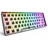 Mechanical compact 60% keyboard Sharkoon SKILLER SGK50 S4 — Wired USB, QWERTY German layout, RGB backlight, 1.5 m cable, black