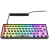 Mechanical compact 60% keyboard Sharkoon SKILLER SGK50 S4 — Wired USB, QWERTY German layout, RGB backlight, 1.5 m cable, black