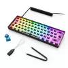 Mechanical compact 60% keyboard Sharkoon SKILLER SGK50 S4 — Wired USB, QWERTY German layout, RGB backlight, 1.5 m cable, black