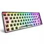 Mechanical compact 60% keyboard Sharkoon SKILLER SGK50 S4 — Wired USB, QWERTY German layout, RGB backlight, 1.5 m cable, black