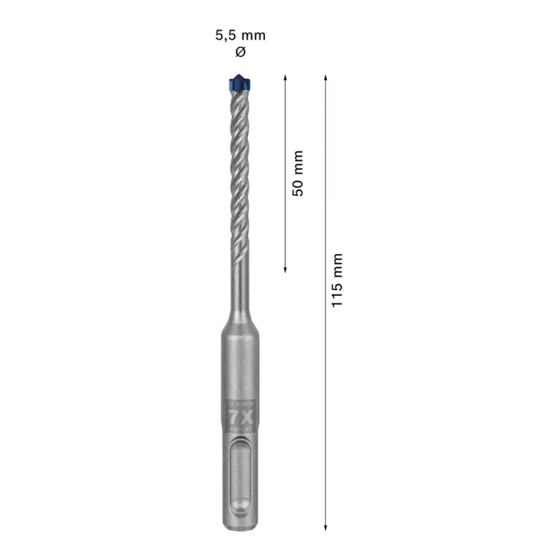Drill Bit Bosch SDS plus-7X 5.5mm 115mm