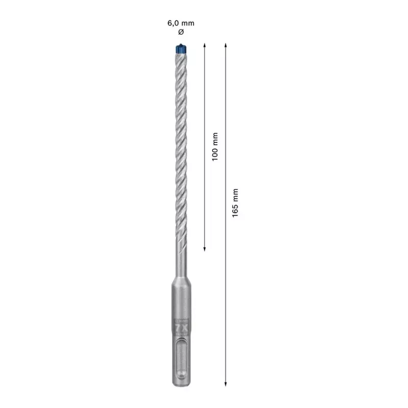 Drill Bit Bosch SDS plus-7X 6 mm 165 mm