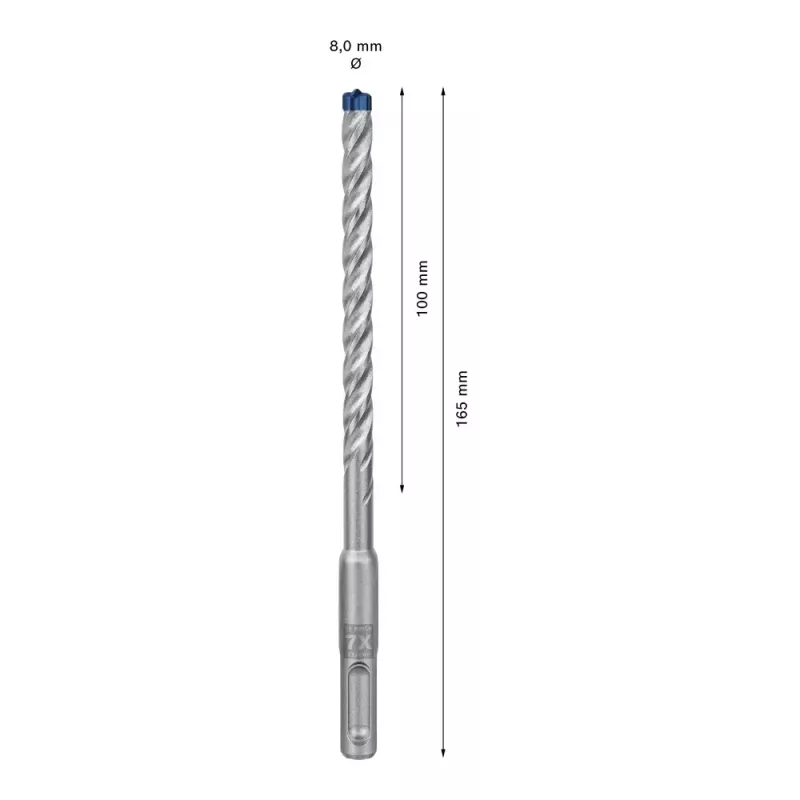 Drill Bit Bosch SDS plus-7X 8mm 165mm