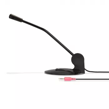 Lindy 3.5mm Audio Desktop Microphone, Conference microphone, 54 dB, 30 - 10000 Hz, 0.5%, 2200 Ω, Unidirectional
