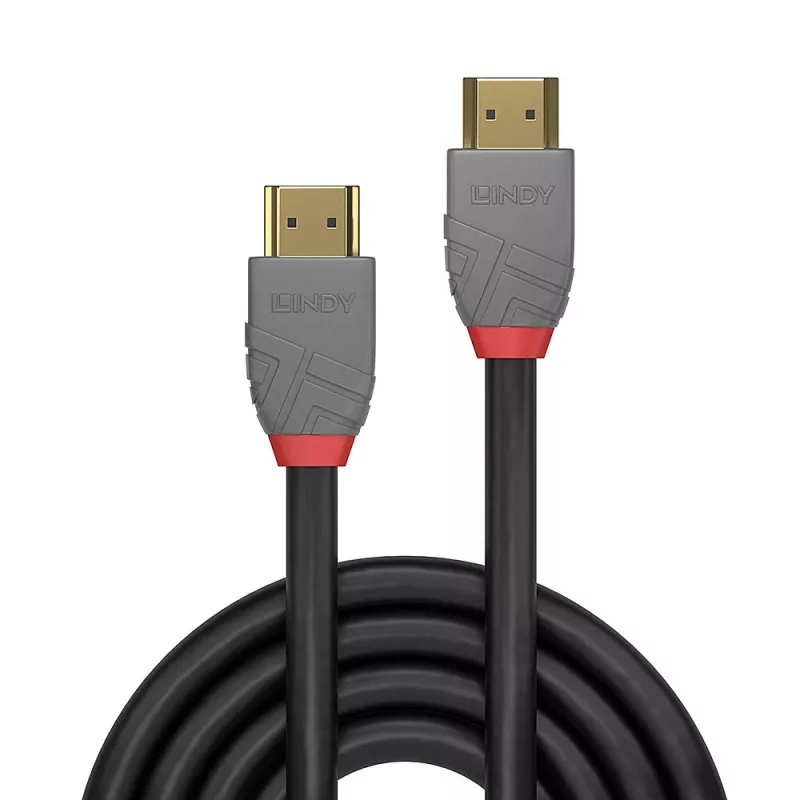 Lindy 3m Ultra High Speed HDMI Cable, Anthra Line, 3 m, HDMI Type A (Standard), HDMI Type A (Standard), 3D, 48 Gbit/s, Black