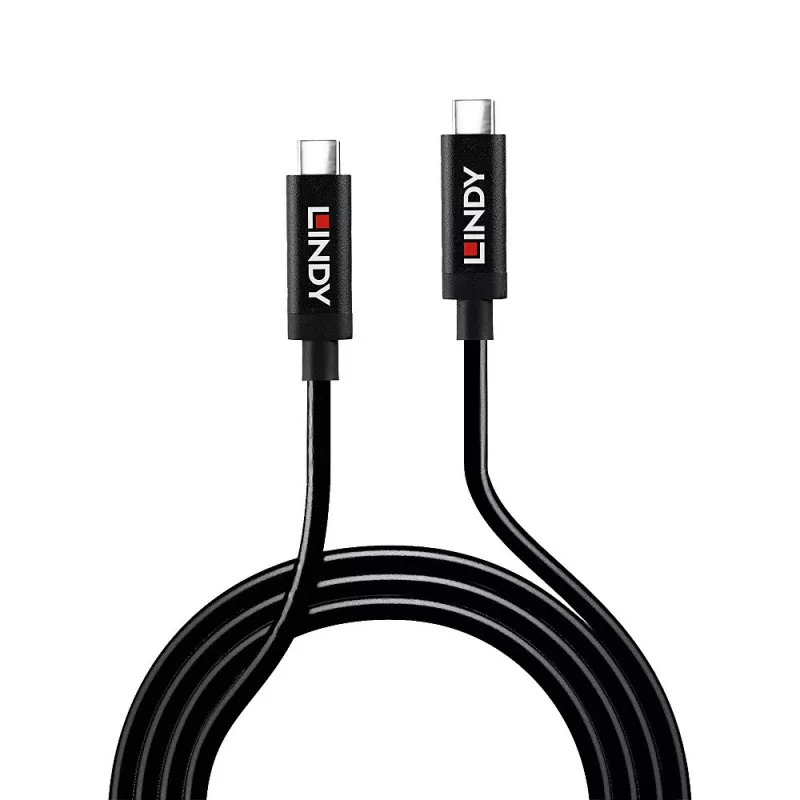 Lindy 5m Active USB 3.2 Gen 2 C/C Cable, 5 m, USB C, USB C, USB 3.2 Gen 2 (3.1 Gen 2), 10 Gbit/s, Black