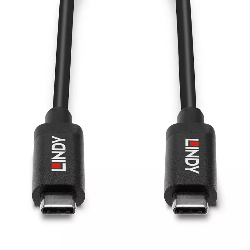 Lindy 5m Active USB 3.2 Gen 2 C/C Cable, 5 m, USB C, USB C, USB 3.2 Gen 2 (3.1 Gen 2), 10 Gbit/s, Black