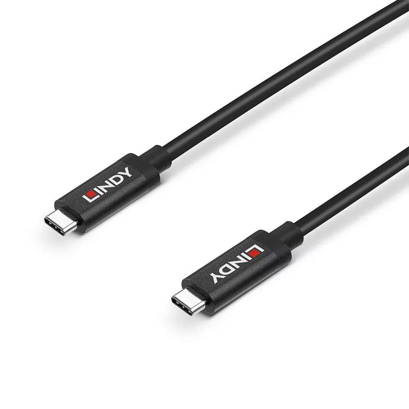 Lindy 5m Active USB 3.2 Gen 2 C/C Cable, 5 m, USB C, USB C, USB 3.2 Gen 2 (3.1 Gen 2), 10 Gbit/s, Black