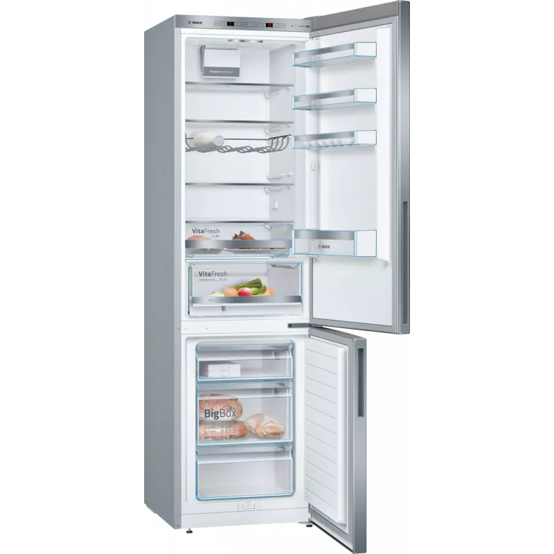 Bosch Serie 6 KGE39ALCA fridge-freezer Freestanding 343 L Stainless steel