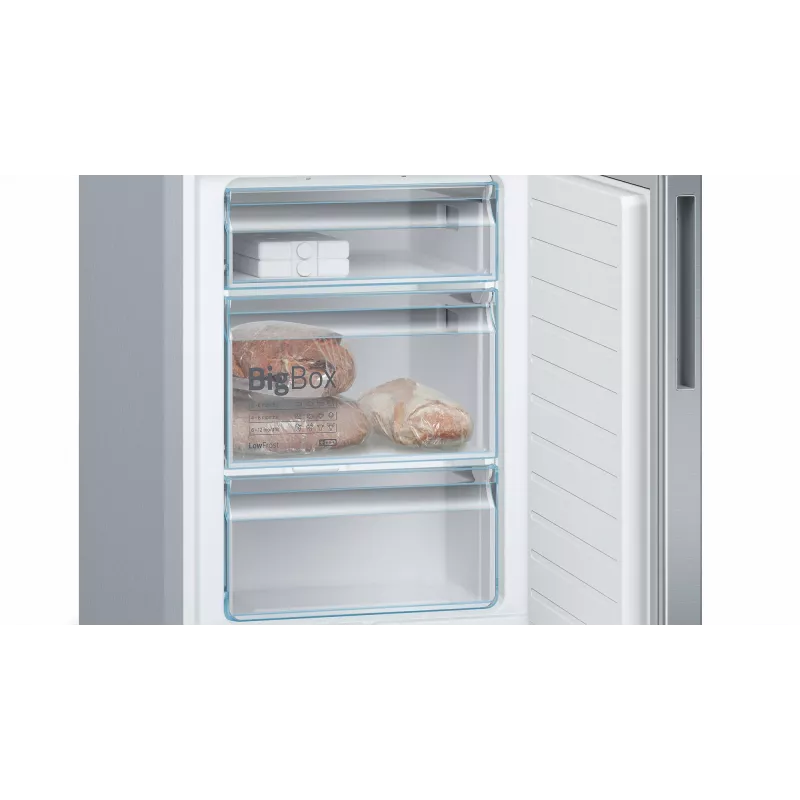 Bosch Serie 6 KGE39ALCA fridge-freezer Freestanding 343 L Stainless steel