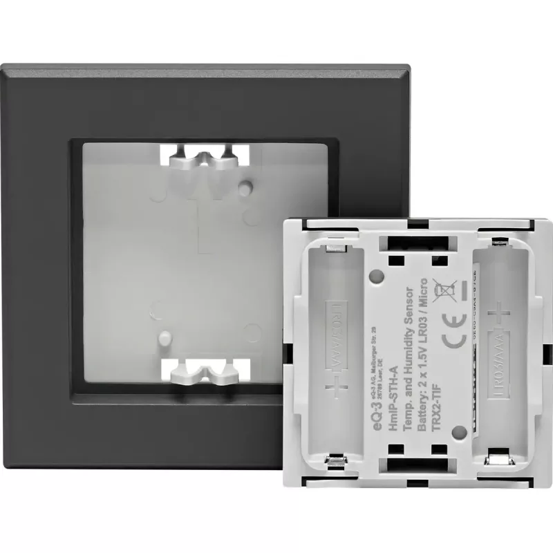 Indoor temperature and humidity sensor HomeMatic HmIP‑STH‑A anthracite, wireless smart home sensor