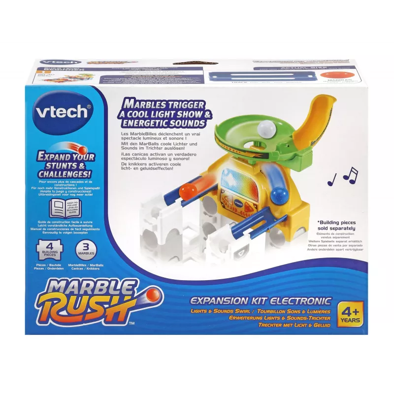 VTech Marble Rush - Expansion Kit Electronic - Trechter, 4 yr(s), Sounding, AA, Plastic, Multicolour