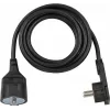 BRENNENSTUHL Short Extension Cable With Angled Flat Plug 3m