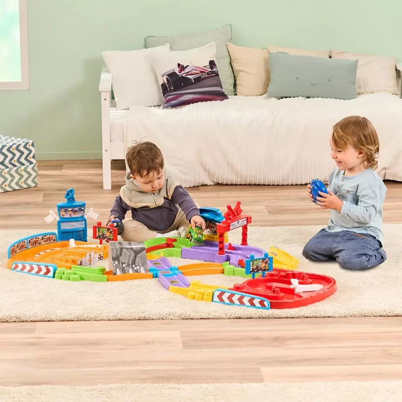 Toy RC car racing track VTech Tut Tut Baby Flitzer – interactive push-and-go vehicle set