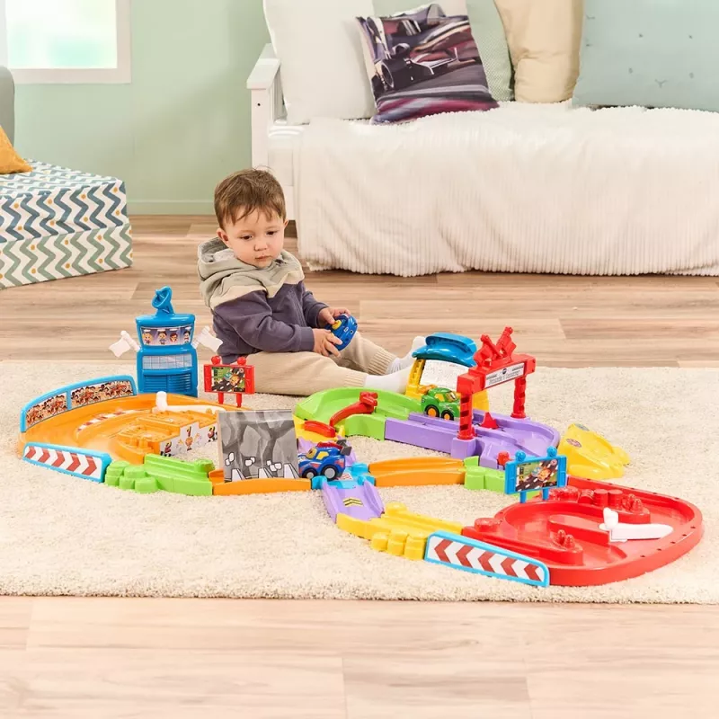 Toy RC car racing track VTech Tut Tut Baby Flitzer – interactive push-and-go vehicle set