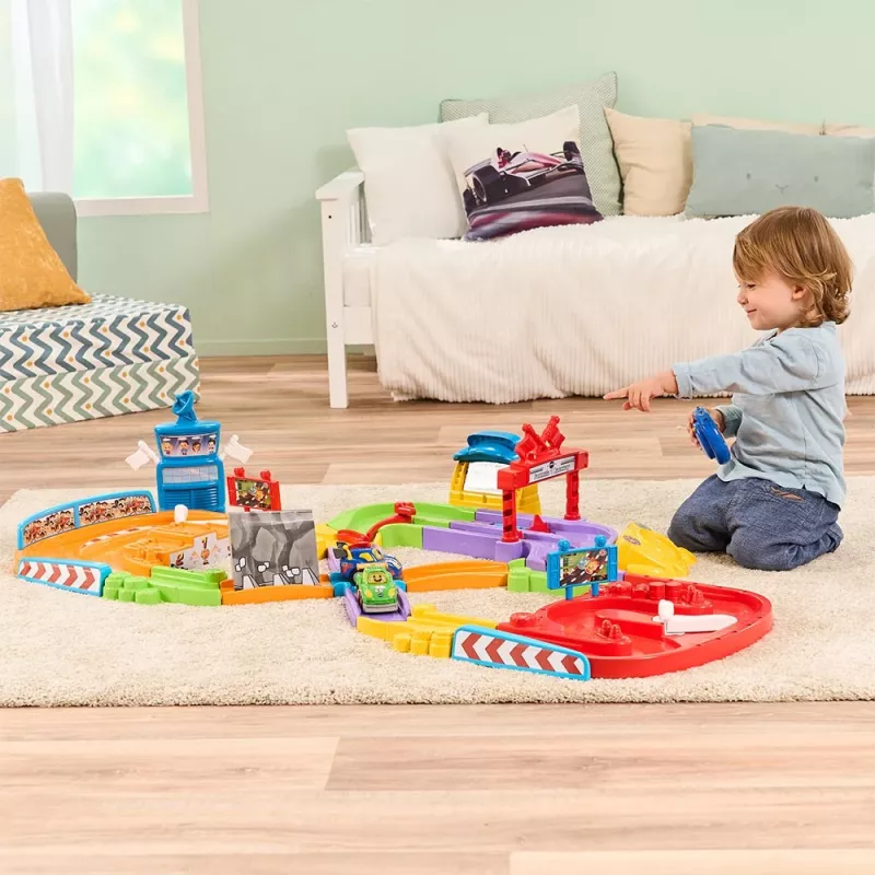 Toy RC car racing track VTech Tut Tut Baby Flitzer – interactive push-and-go vehicle set