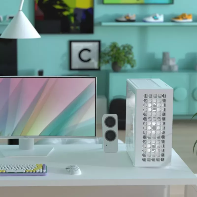 Aerocool D502A Midi Tower White