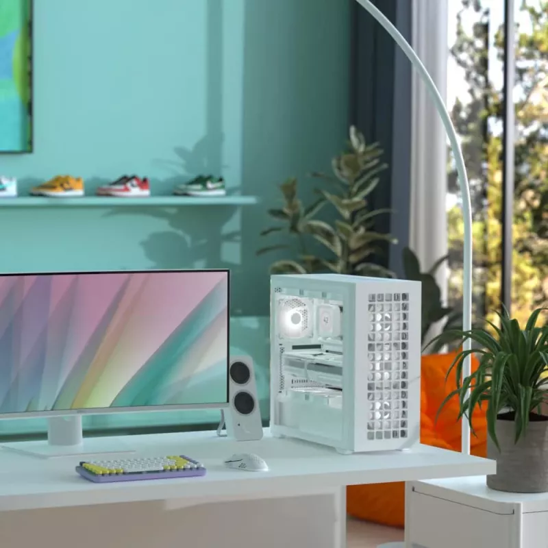 Aerocool D502A Midi Tower White